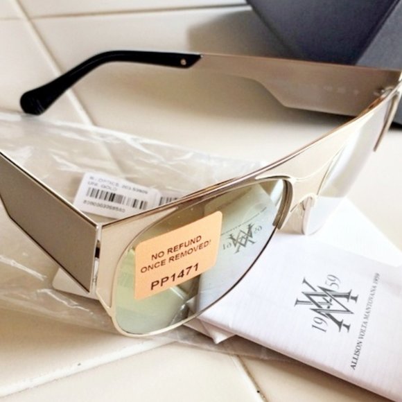 ill.i Optics by Will.I.Am unisex gold metal gold mirrored lens large sunglasses - Picture 3 of 9